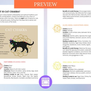 Cat's Chakra & Crystal Therapy Guide ebook PDF Purrfectly Balanced: Chakra and Healing Crystal Guide for Cats, Pet Reiki, Cat Meditation image 7