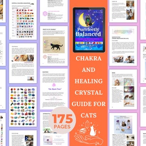 Cat's Chakra & Crystal Therapy Guide ebook PDF Purrfectly Balanced: Chakra and Healing Crystal Guide for Cats, Pet Reiki, Cat Meditation image 3