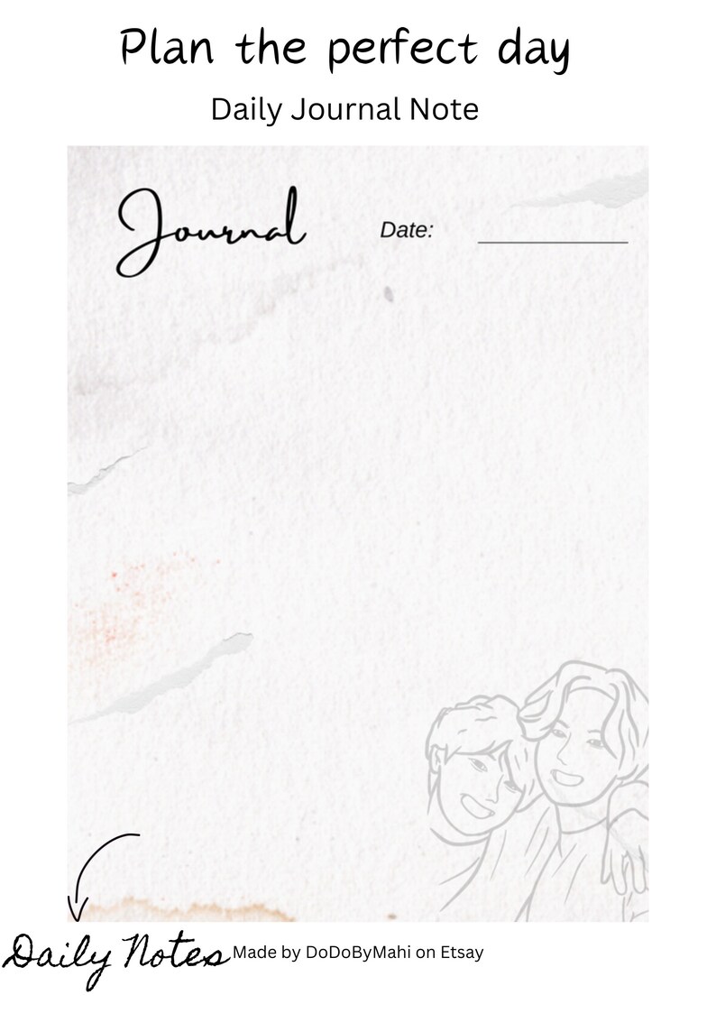 Digital Daily Journal Good Notes Journal Diary Journal Etsy