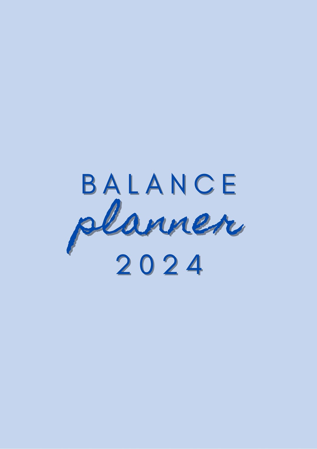 Balance Planner 2024 for Better Life Review the Past Etsy