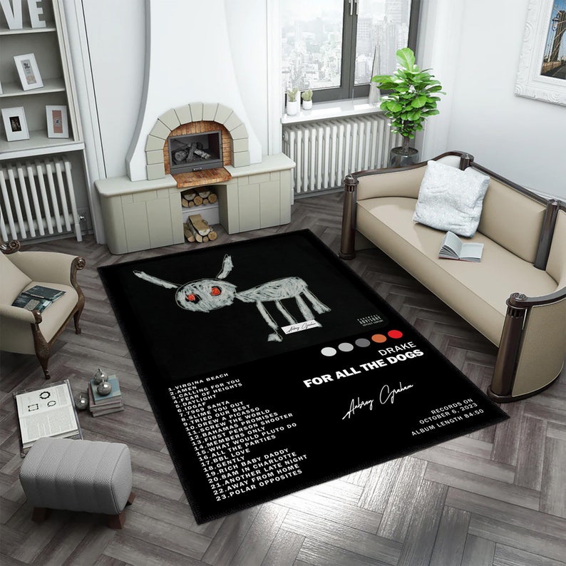 Drake Album Cover Chenille Rug, Music Lover Gift - Etsy