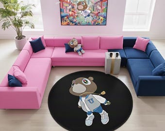 Tapete de urso Kanye West: decoração de urso de chenille para formatura