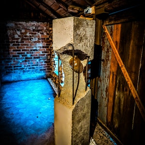 Concrete floor lamp image 1