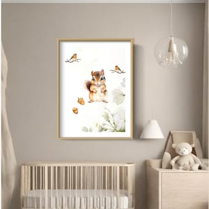 Tableau chambre enfant -  affiche chambre enfant - affiche animaux mignon - décoration chambre enfant - décoration murale chambre -