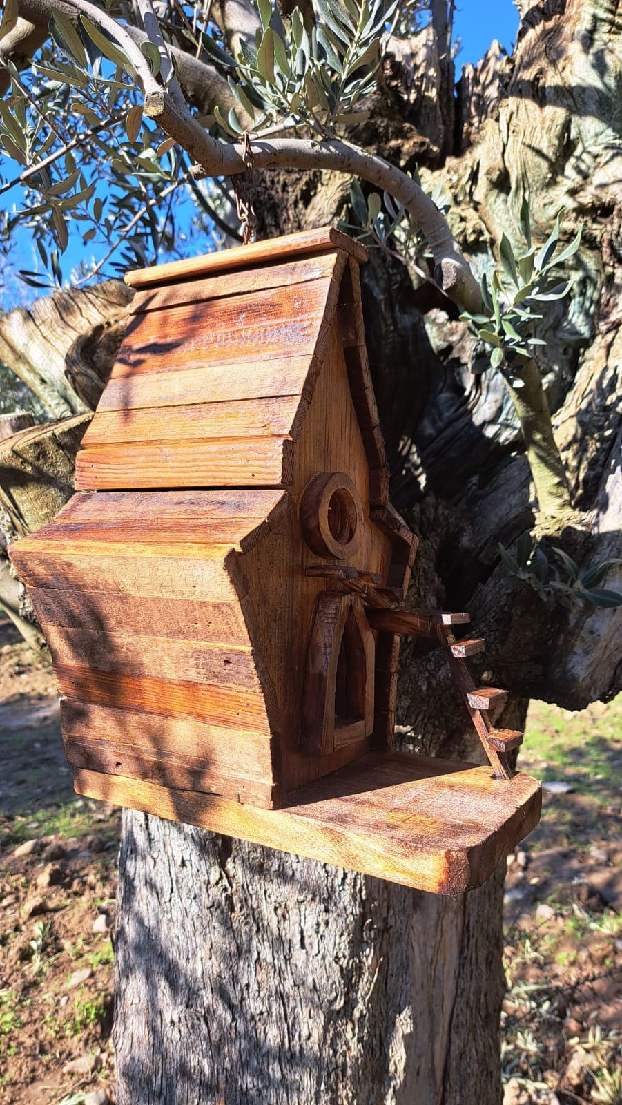 Birdhouse-handmade Wood Works-garden Decoration-yard Decor-bird Feeder ...