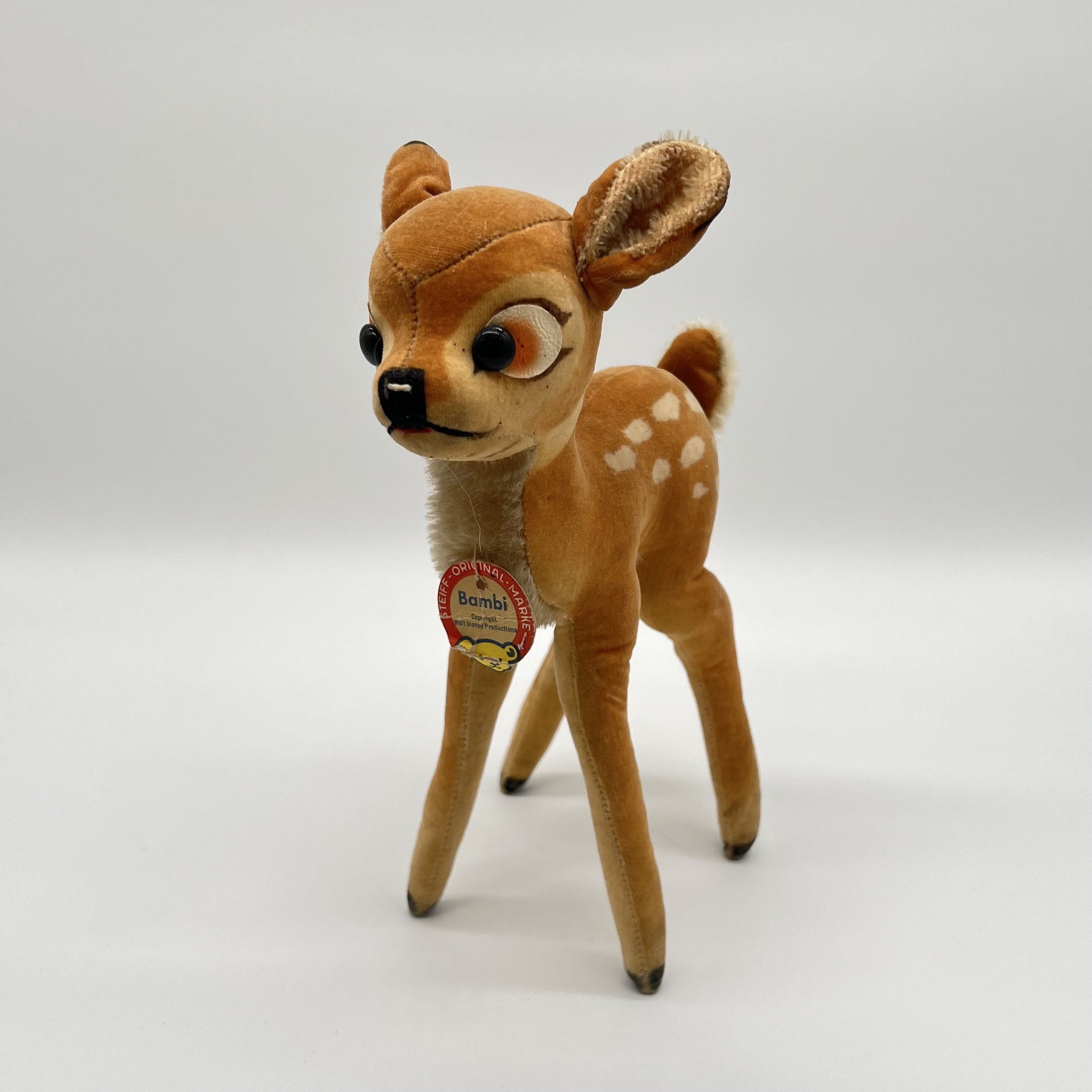 Original Steiff Animal • Bambi • Walt Disney • 22 Cm • Vintage Toy