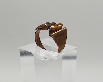 Bracelet Finland Bronze Vintage Brutalist Kalevala Koru