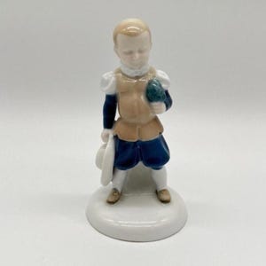 Rosenthal Porzellan Figur - kleiner Knappe • Entw. Opel • signiert • Junge • Art Deco • Jugendstil • deutsches Porzellan • antik Dekoration