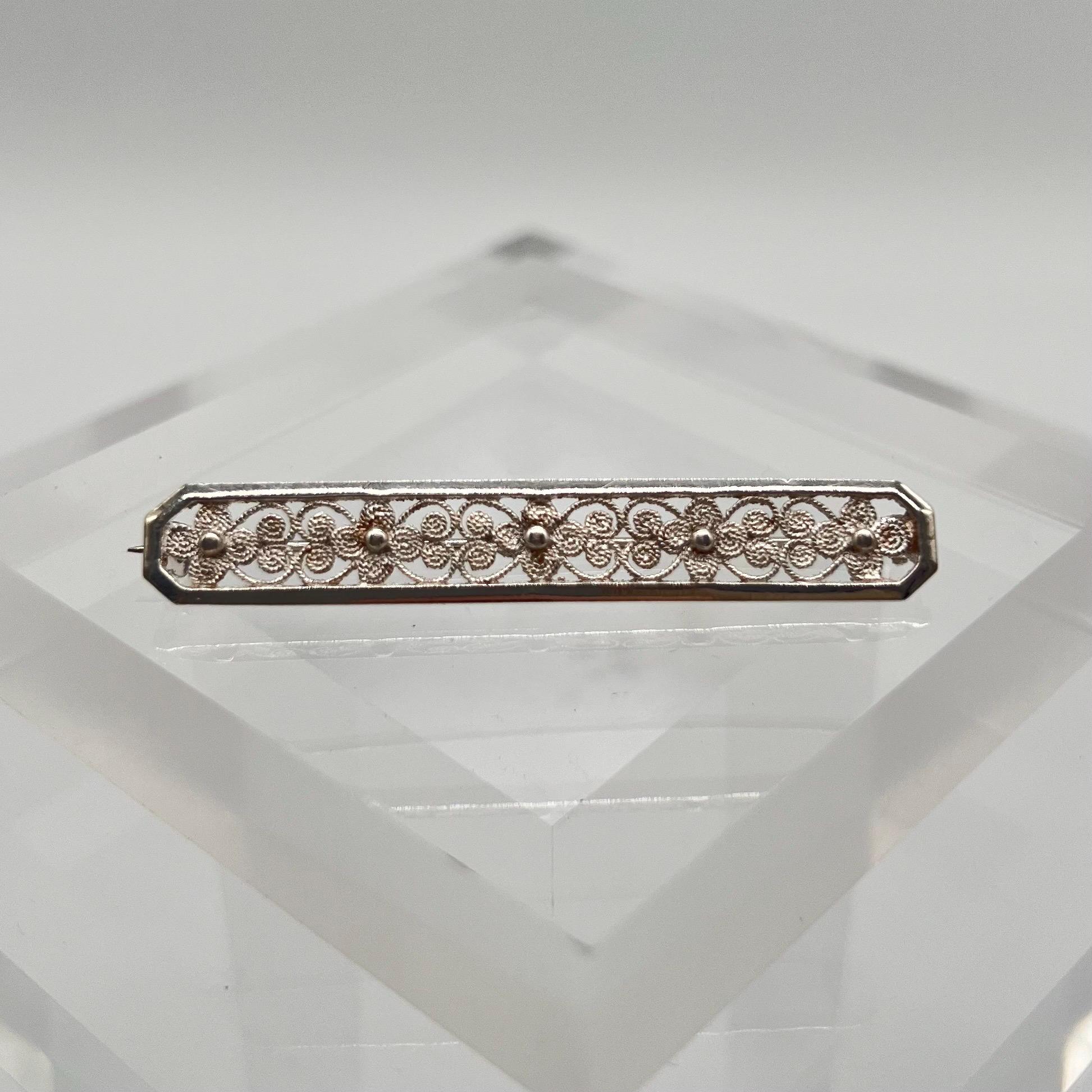 Broche Initiale A En Argent 835 - Bijou Vintage, Argent Sterling - Occasion
