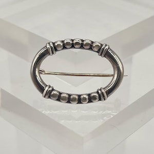 Elegante 925 zilveren broche speld antieke vintage sieraden nostalgische Art Deco ronde cirkel