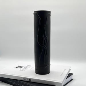 Vintage Rosenthal Porzellan Vase • Studio Line  • Noire I Matt Schwarz • Martin Freyer Design • Mid Century Modern • vintage Dekoration