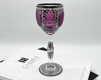 Antikes Jugendstil Römerglas • Weinglas • Sammlerglas • Böhmen • Emaille Bemalung • Weinrömer • Steiner & Vogel I Moser Stil