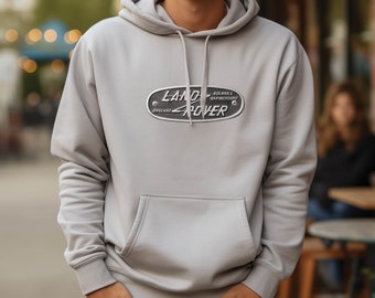 Land Rover logo 1958 Unisex Heavy Blend™ Hooded Sweatshirt, gift for Land Rover enthusiasts, land rover logo, land rover hoodie