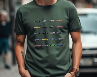 Ford Mustang Series Unisex Heavy Cotton Tee, Mustang Tee, Shelby Tee, American Muscle car T-shirt, gift for Ford Mustang enthusiasts