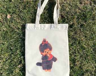 Pretty monkey tote bag
