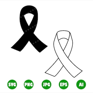 Bewusstseinsband-Svg, Ribbon-Svg, Bewusstseins-SVG, Png, geschnittene Datei für Cricut, Clipart, Vektordatei, Eps, Silhouette, kommerzielle Nutzung