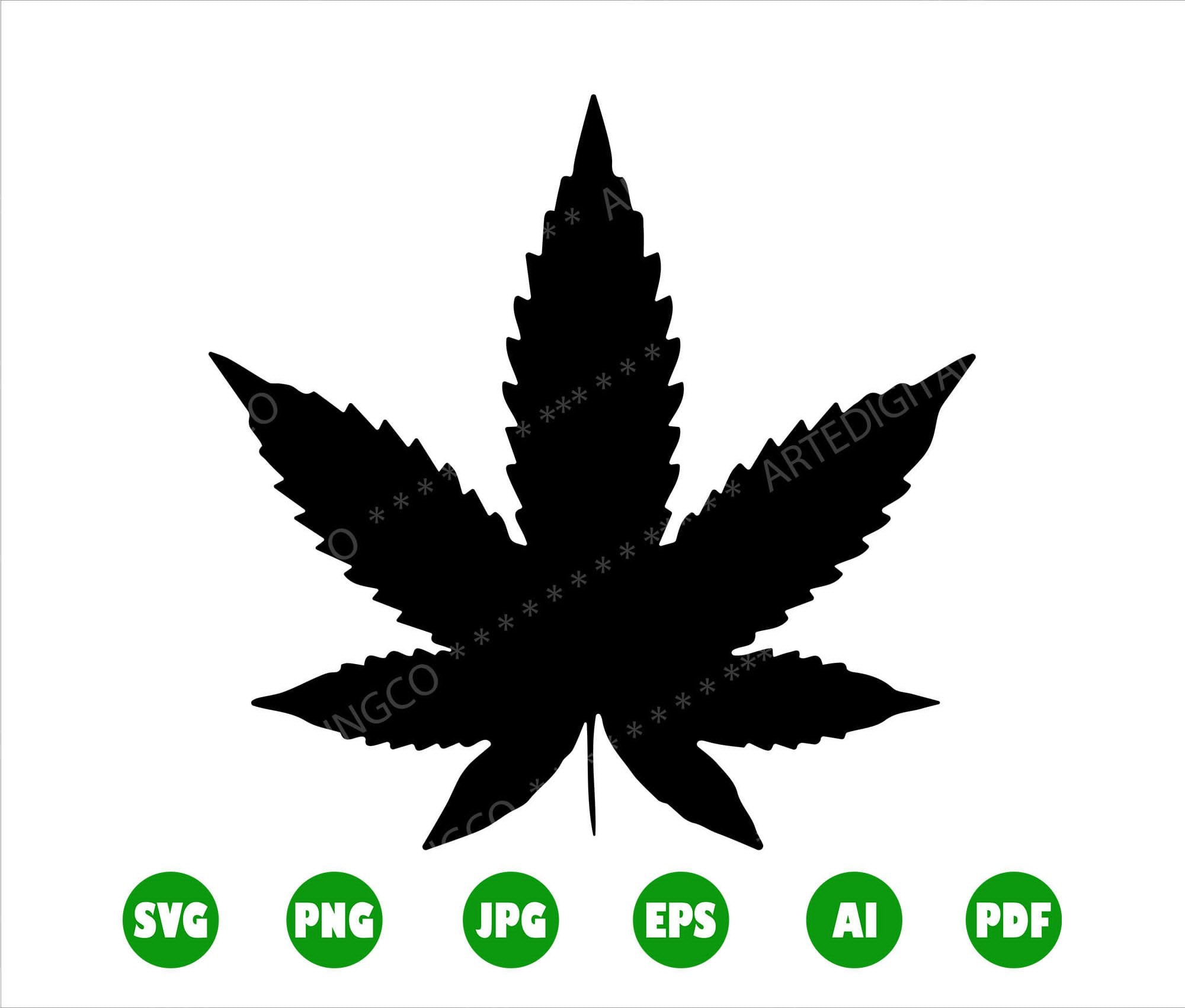 Pot Leaf SVG, Svg Files for Cricut, Silhouette, Digital Download, Pot Leaf Png, Clipart, Cut File, Jpg, Pot Leaf Vector, Pdf, Jpg