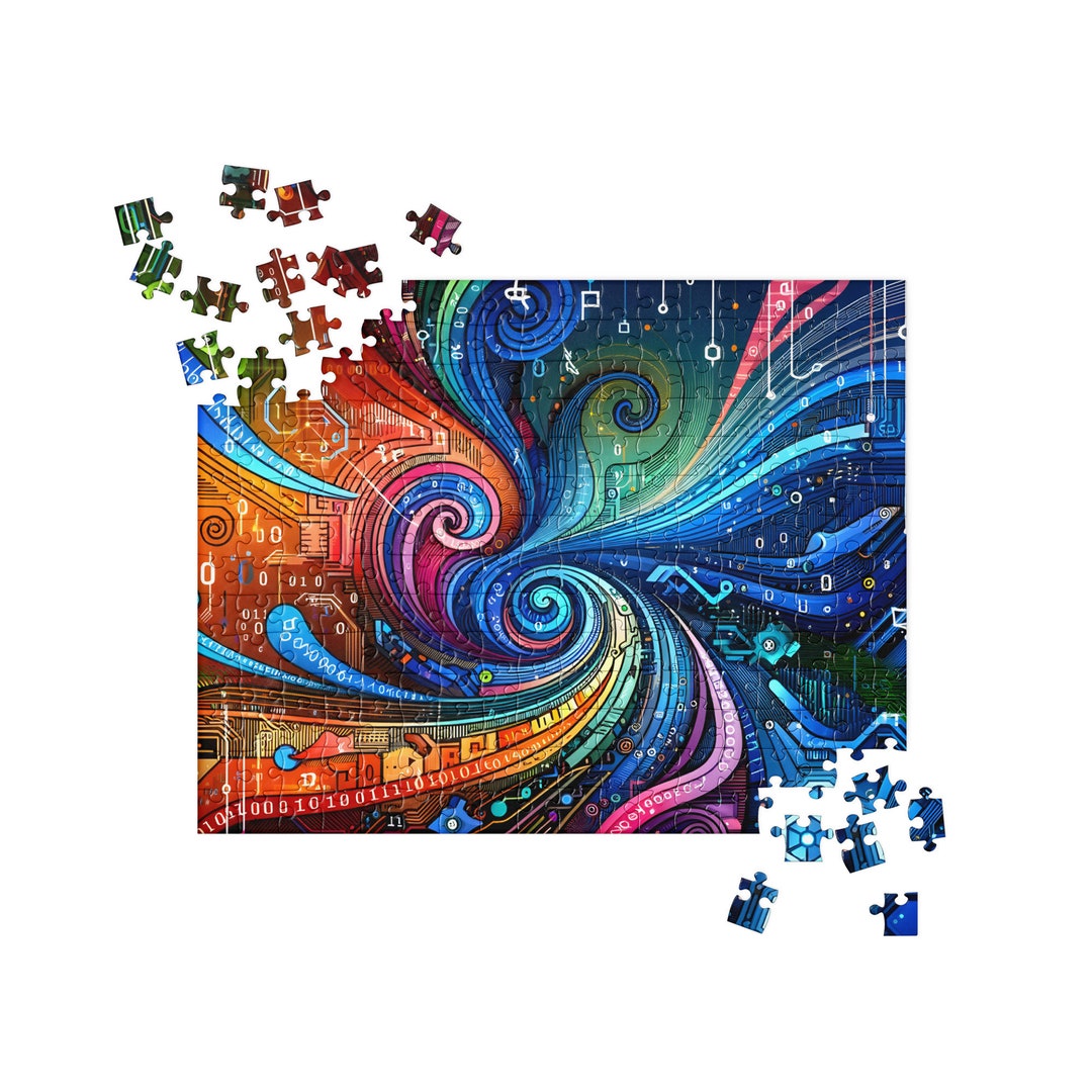 Geek Programmer Jigsaw Puzzle Gift for Programmer Coding Present Funny