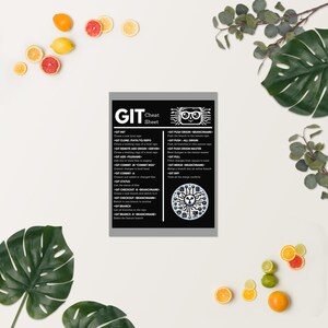 Git Cheat Sheet Poster Github Devops Sysadmin Software Engineering ...