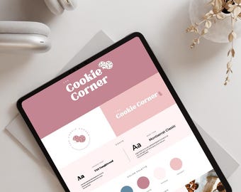 Brand Kit Template | Mini Brand Board Template | Mood Board Color Palette | Canva Template