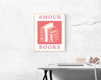 Bundle Book Club Wall Decor Cute Asthetic Pinkish Art Decor Motivational Poster Wall Decor Kids Editable Color Print