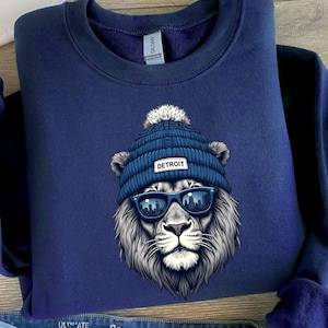 Lion Football Sweatshirt, Cool Lions Football, Football Mascot Lion Shirt, Vintage Football Sweatshirt