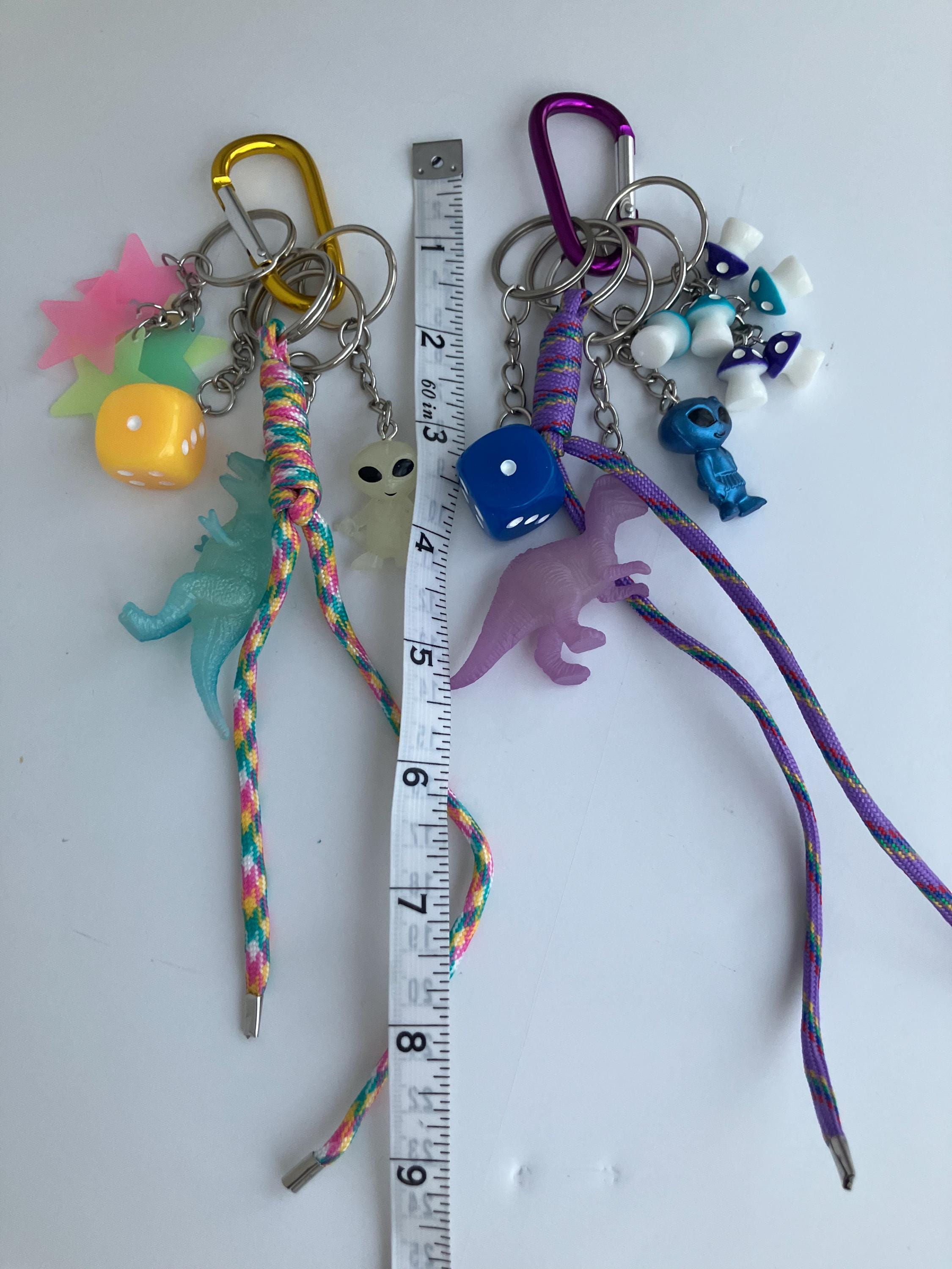 Cluster Keychain, Clutter Keychains, Bag Charms, Glow in the Dark ...