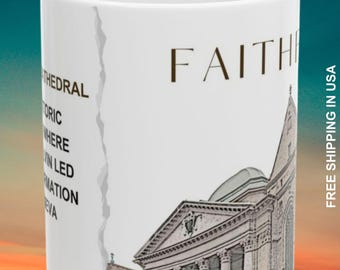 Faithful God Coffee Mug: Biblical History, Reformation Design Gift