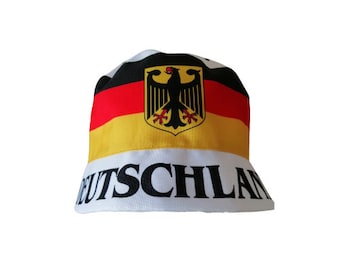 Fischerhut DEUTSCHLAND I - (hochwertige Qualität), Sonnenhut, Fanhut, Fussball, Germany, **VERSAND GRATIS**