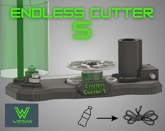 Endless Cutter S: haga sus cuerdas en casa, fabricante de cuerdas/alambres con tecnología de rodamientos de bolas para cuerdas resistentes a roturas/para máquinas de PET.