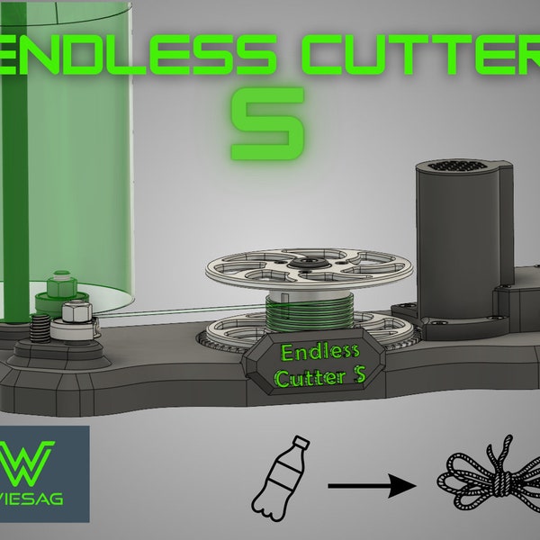 Endless Cutter S: haga sus cuerdas en casa, fabricante de cuerdas/alambres con tecnología de rodamientos de bolas para cuerdas resistentes al desgarro/¡también para máquinas PET!