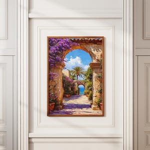 Poster arrotolato "Paesaggio sereno", stampa artistica, decorazione da parete, decorazione per la casa, regalo per gli amanti della natura, estetica estiva