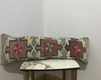 1 Ft / 2.6 Ft First Quality Pillow Cover Turkish Rug Handmade wool rug pillow garden deco cushihon cases Pastel Colors Nostalgic
