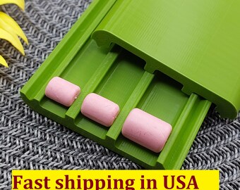 Cylinder shape bead roller, Marshmallows Bead Roller 10,12,15mm/0,4 0,5 0,6 inch, Bead maker for Polymer clay, Clay tools, Bead making tools