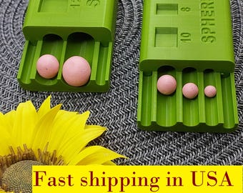 Polymer Clay Bead Roller 6mm, 8mm, 10mm and 12mm,16mm, Round Shape Bead Roller, Bead maker for clay with delivery from a warehouse in U.S.A