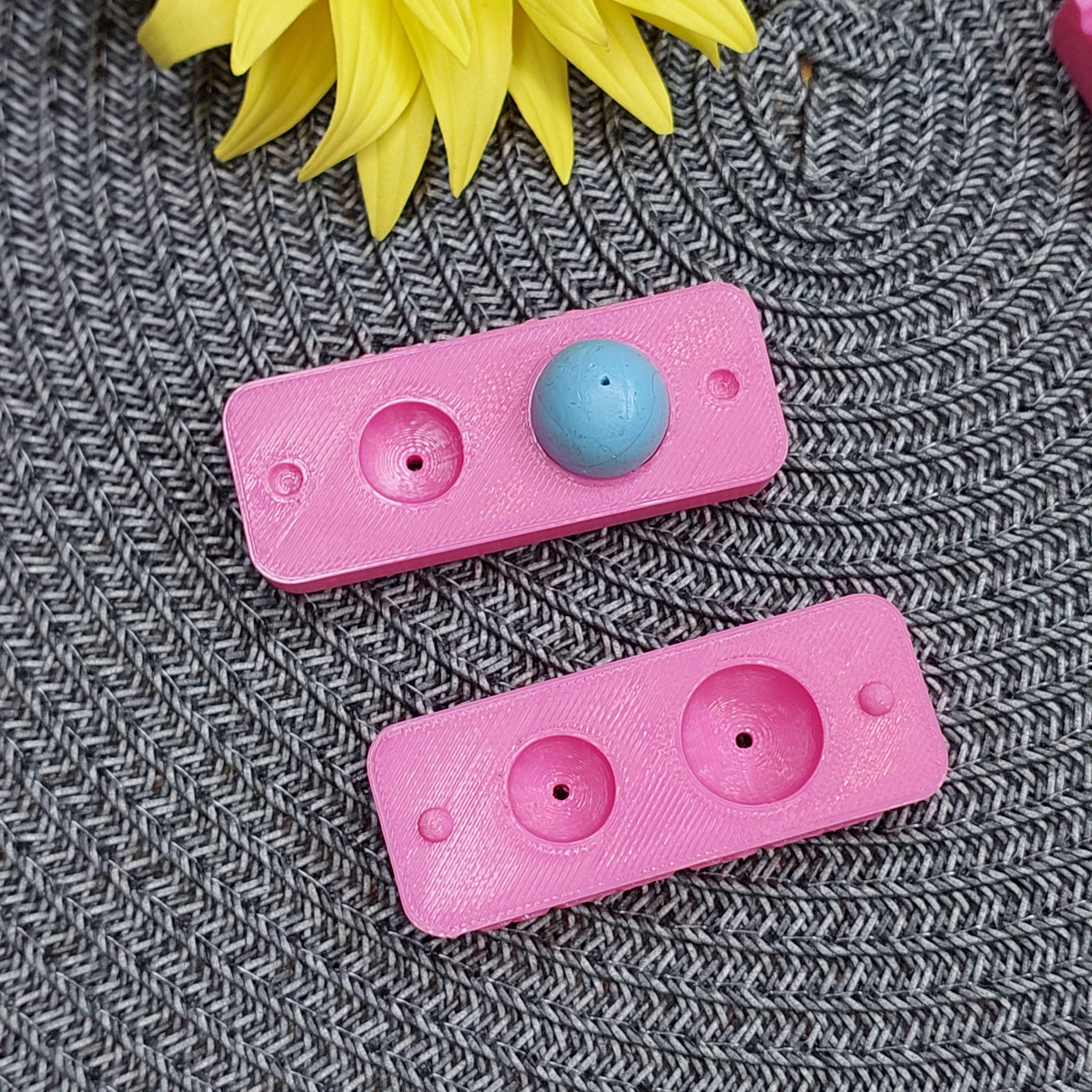 ポリマー粘土ビーズローラーとビーズ穴 12-16 mm/ 0.47-0.63 インチ