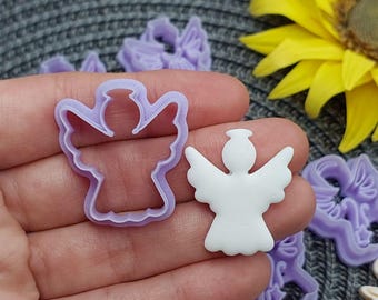 Angel Polymer Clay Cutter, Angel Christmas polymer Clay Cutter, Holiday Clay Cutter, Winter Clay Cutter #1