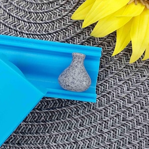 Rodillo para hacer cuentas Vasa, Rodillo para hacer cuentas con forma de maceta decorativa, Rodillo para hacer cuentas de arcilla polimérica, Rodillo para hacer cuentas Vasa, Rodillo para hacer cuentas con forma de flor Vasa