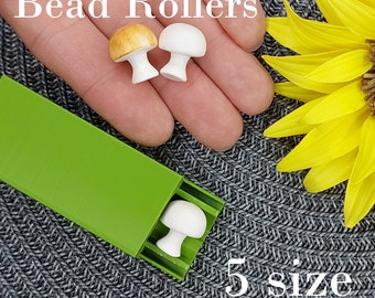 Mushroom Bead rollers 5 size from 10 to 30 mm/ 0,39x1,18 inch Bead Roller Polymer clay, clay tools, Earring making tools #8