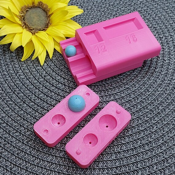 ポリマー粘土ビーズローラーとビーズ穴 12-16 mm/ 0.47-0.63 インチ