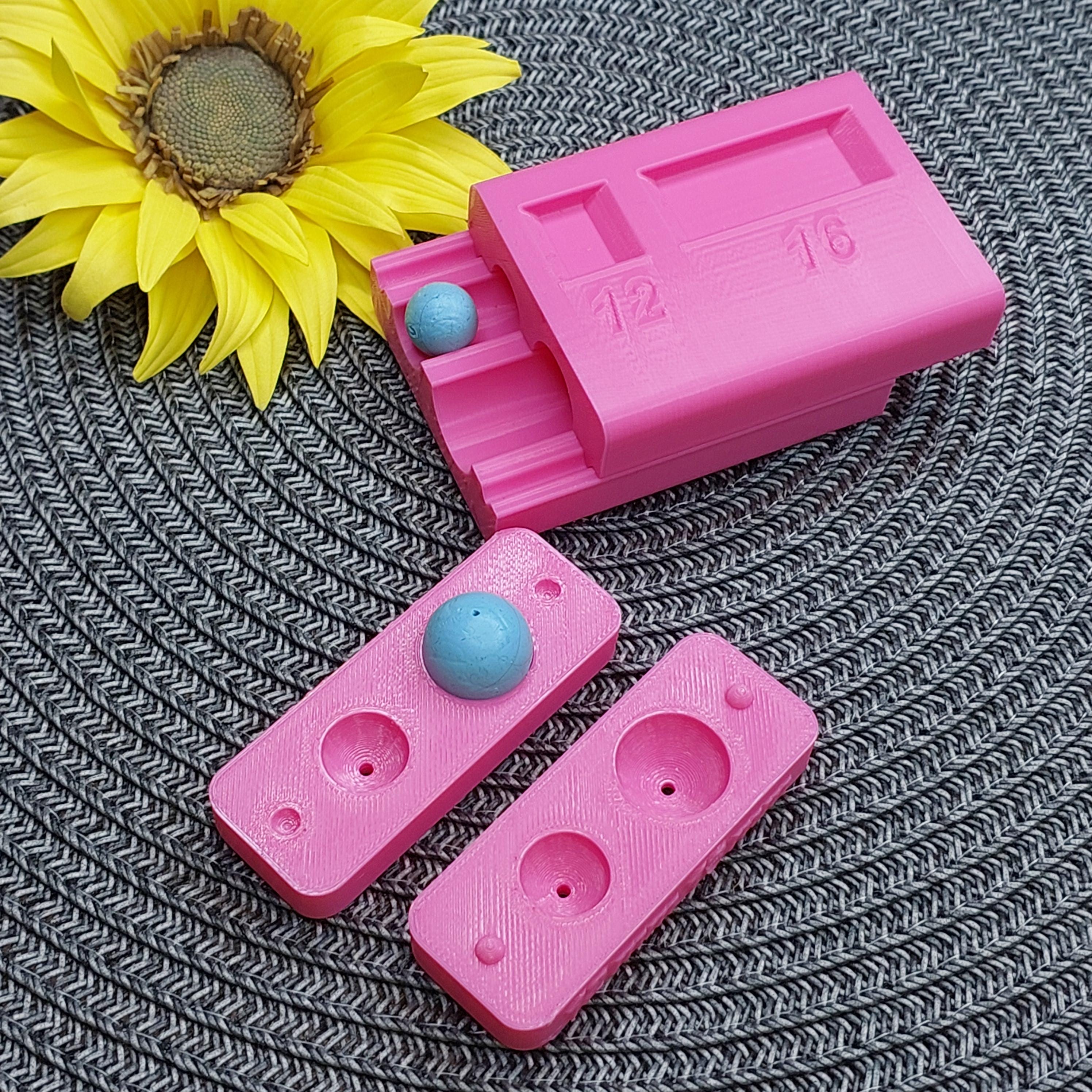 ポリマー粘土ビーズローラーとビーズ穴 12-16 mm/ 0.47-0.63 インチ