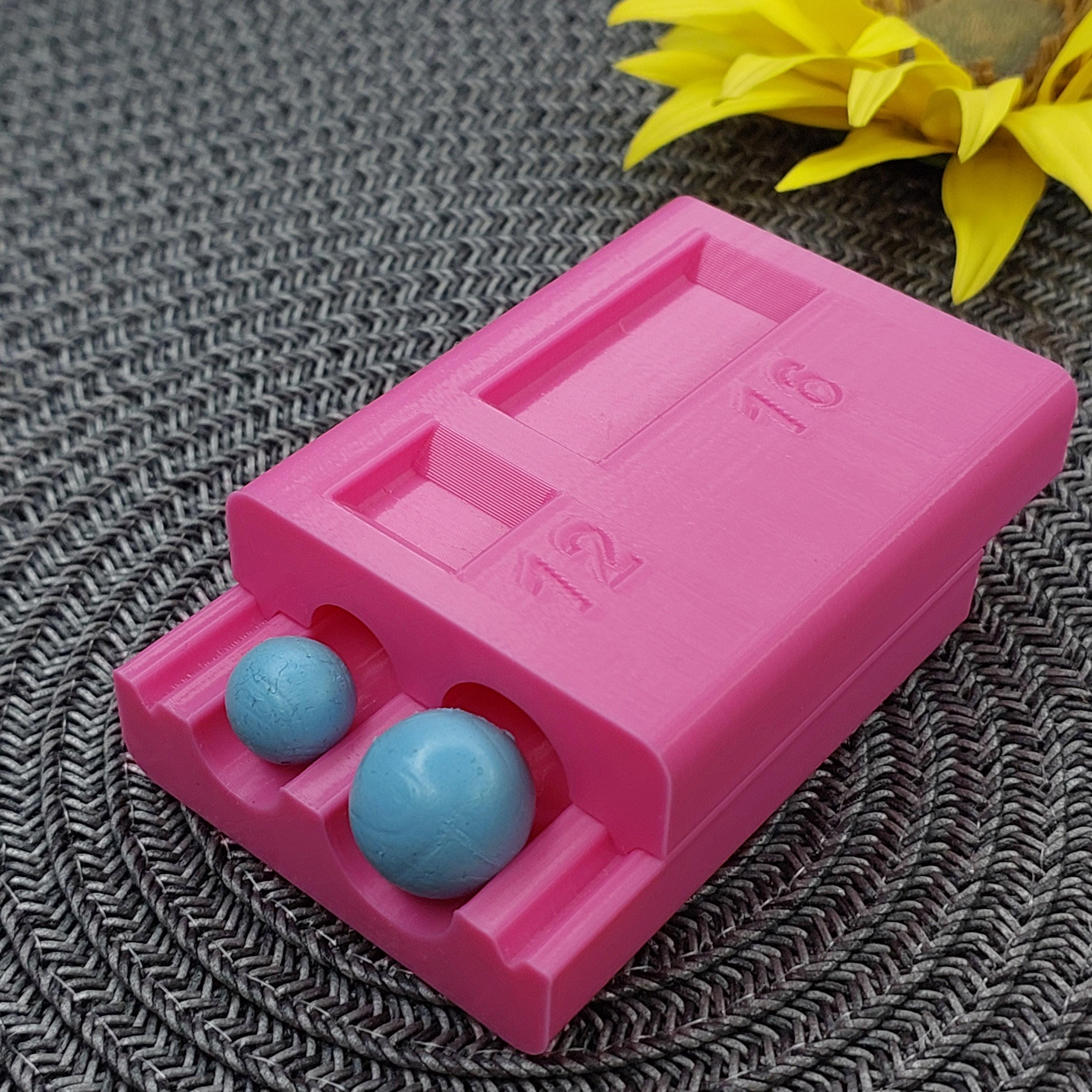 ポリマー粘土ビーズローラーとビーズ穴 12-16 mm/ 0.47-0.63 インチ