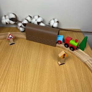 Tunnel For Wooden Train Track Brio extension Lillabo | Playtive | Hape | Duplo | Imaginarium | Thomas | Melissa & Doug