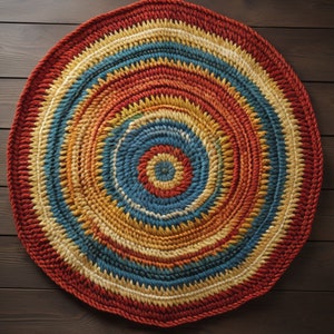 10-Inch Tapestry Circle Crochet Pattern – Instant Download for Textile Artistry