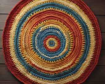 10-Inch Tapestry Circle Crochet Pattern – Instant Download for Textile Artistry