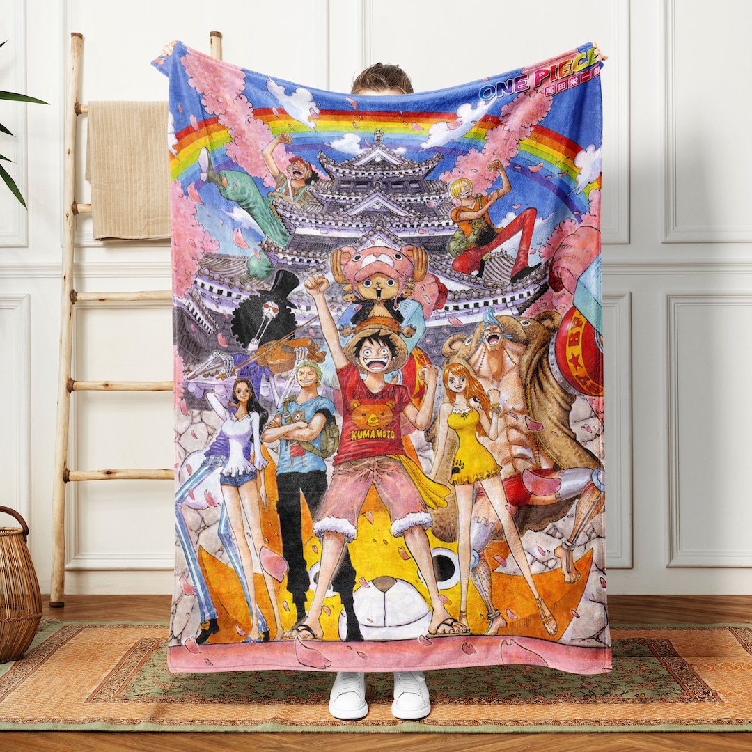 One Piece Celebration Anime Blanket, One Piece Anime All Characters