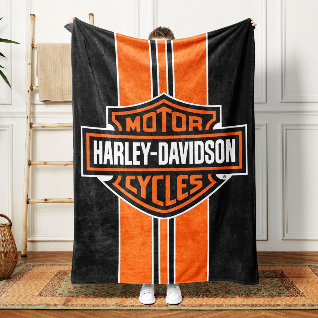 Harley Davidson Blanket Harley Blanket Harley Motorcycle Etsy UK
