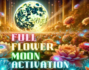 Attivazione della Luna Piena di Fioritura, Fioritura in Espansione, Allineamento e Crescita Naturale