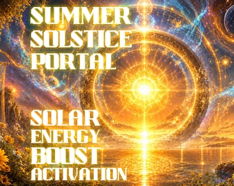 Summer Solstice Portal Solar Energy Boost Activation, Recharge Your Spirit, Amplify Your Energy & Step Into the Peak Power of the Sun