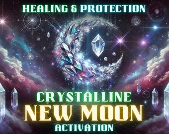 Crystalline New Moon Activation: Renewal, Clarity, and Manifestation Alignment